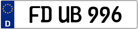 Trailer License Plate
